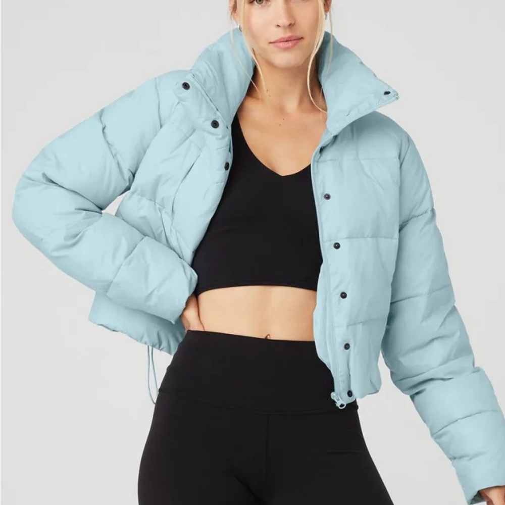 ALO Yoga Sky Blue Puffer Jacket